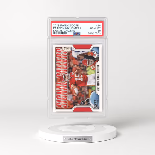 2018 Panini Score Signal Callers #16 Patrick Mahomes II (PSA 10 GEM MINT)