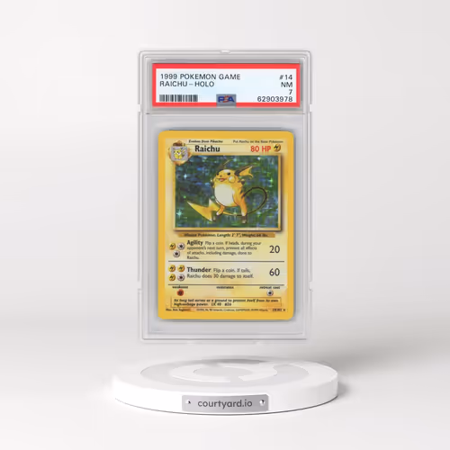 1999 Pokémon Game #14 Raichu - Holo (PSA 7 NM)