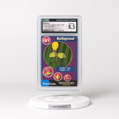 1999 Burger King Pokémon Cards - English #69 Bellsprout (CGC 8.5 NM-MT+)