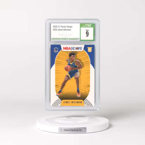 2020 Panini Hoops #205 James Wiseman (CSG 9 MINT)