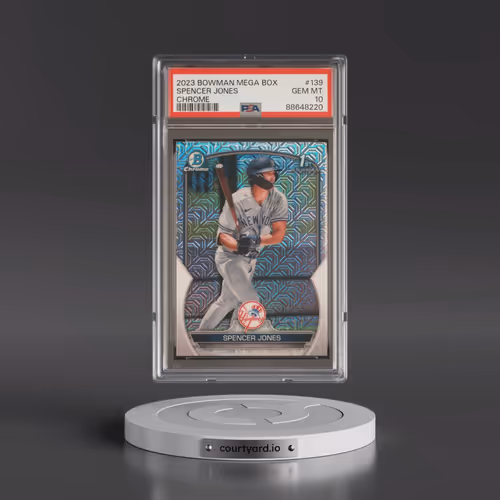 2023 Bowman Mega Box Chrome #139 Spencer Jones (PSA 10 GEM MINT)