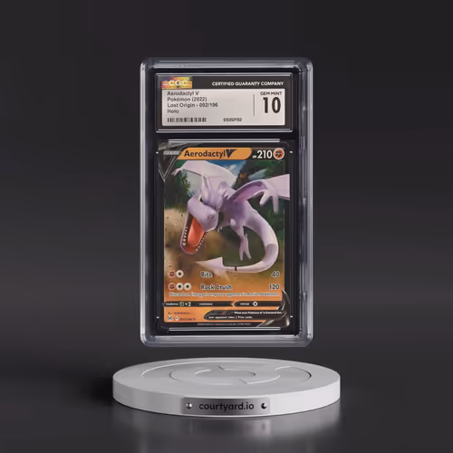 2022 Lost Origin #092/196 Aerodactyl V - Holo (CGC 10 GEM MINT)