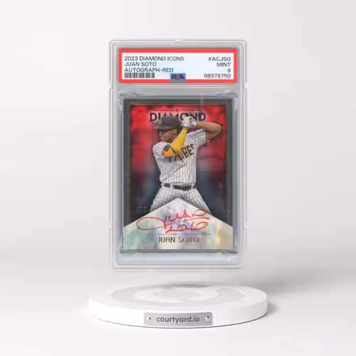 2023 Topps Diamond Icons Autographs #ACJSO Juan Soto - Red (PSA 9 MINT)