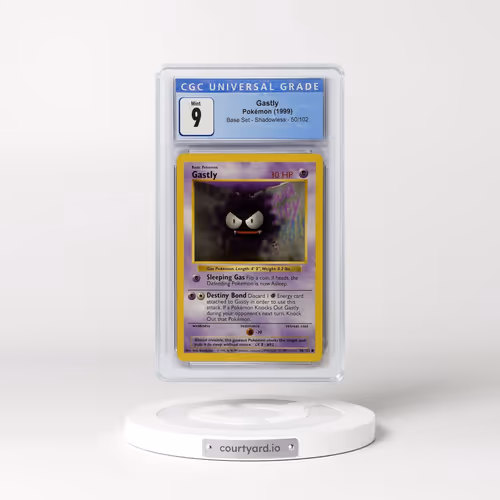 1999 Base Set #50/102 Gastly - Shadowless Shadowless (CGC 9 MINT)