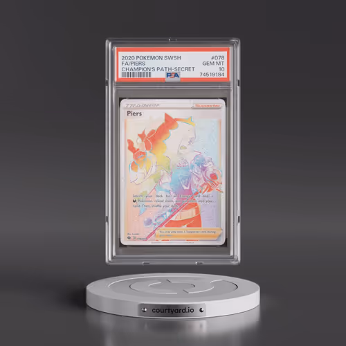 2020 Pokémon Sword & Shield Champion's Path #078 Piers - Full Art Secret (PSA 10 GEM MINT)