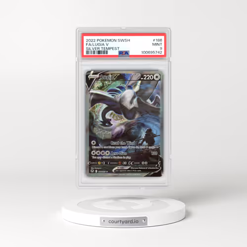 2022 Pokémon Sword & Shield Silver Tempest #186 Lugia V - Holo Full Art (PSA 9 MINT)