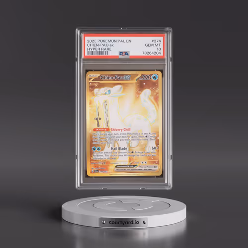2023 Pokémon Pal EN-Paldea Evolved #274 Chien-Pao EX - Holo Hyper Rare (PSA 10 GEM MINT)