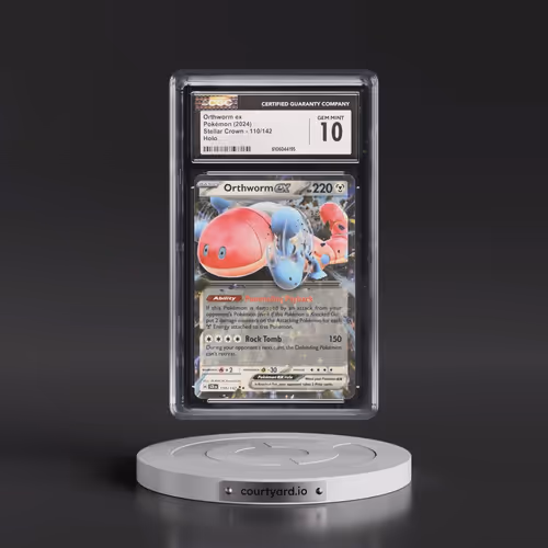 2024 Pokémon Scr EN-Stellar Crown #110 Orthworm EX - Holo (CGC 10 GEM MINT)