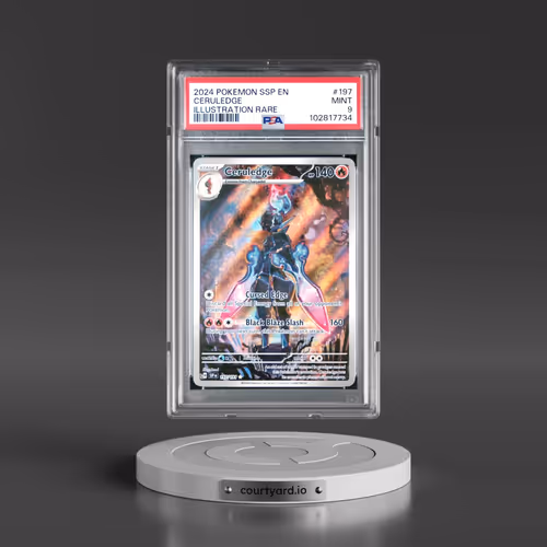 2024 Pokémon Ssp EN-Surging Sparks #197 Ceruledge - Illustration Rare (PSA 9 MINT)