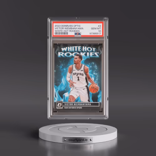 2023 Panini Donruss Optic White Hot Rookies #2 Victor Wembanyama (PSA 10 GEM MINT)