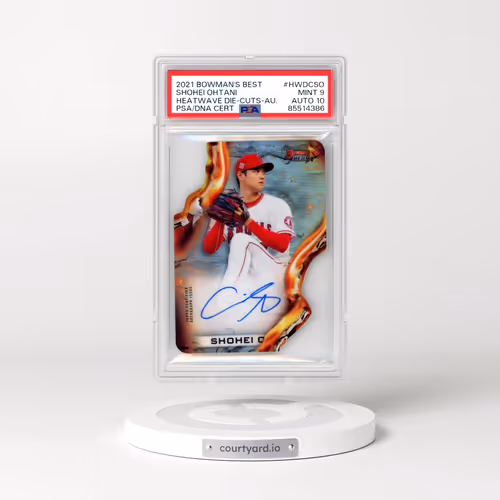 2021 Bowman's Best Heatwave Die-Cuts #HWDCSO Shohei Ohtani - Autograph (PSA 9 MINT)