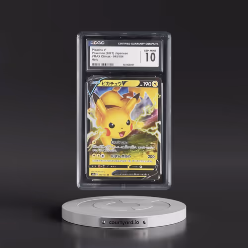 2021 VMAX Climax #045/184 Pikachu V - Holo (CGC 10 GEM MINT)