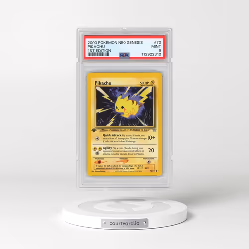 2000 Pokémon Neo Genesis #70 Pikachu - 1st Edition (PSA 9 MINT)