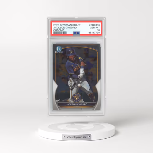 2023 Bowman Draft #BDC156 Jackson Chourio - Chrome (PSA 10 GEM MINT)