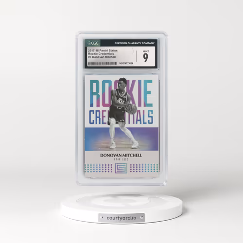 2017 Panini Status Rookie Credentials #7 Donovan Mitchell (CGC 9 MINT)