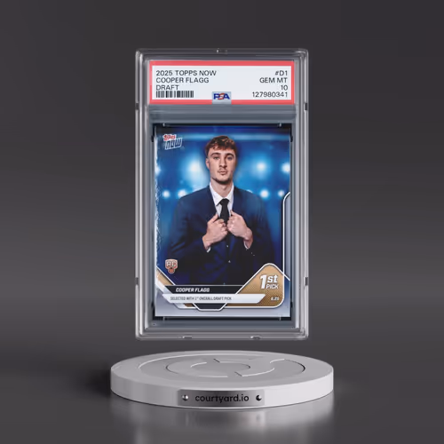 2025 Topps Now Draft #D1 Cooper Flagg (PSA 10 GEM MINT)