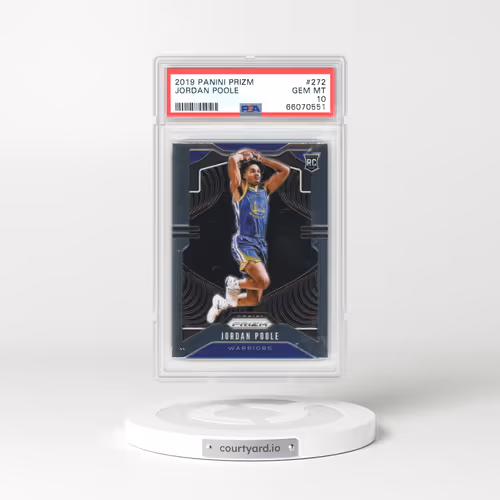 2019 Panini Prizm #272 Jordan Poole (PSA 10 GEM MINT)