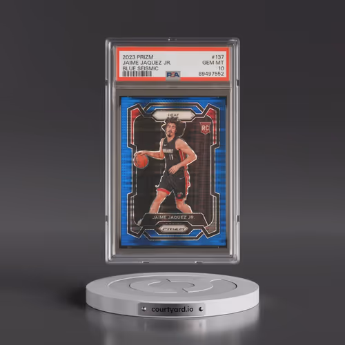 2023 Panini Prizm #137 Jaime Jaquez Jr. - Blue Seismic (PSA 10 GEM MINT)