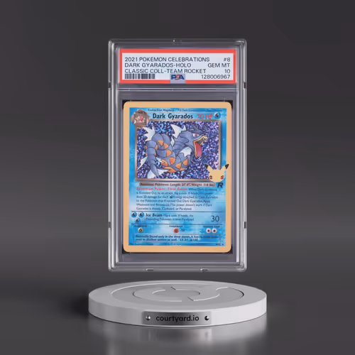 2021 Pokémon Celebrations Classic Collection #8 Dark Gyarados - Holo (PSA 10 GEM MINT)