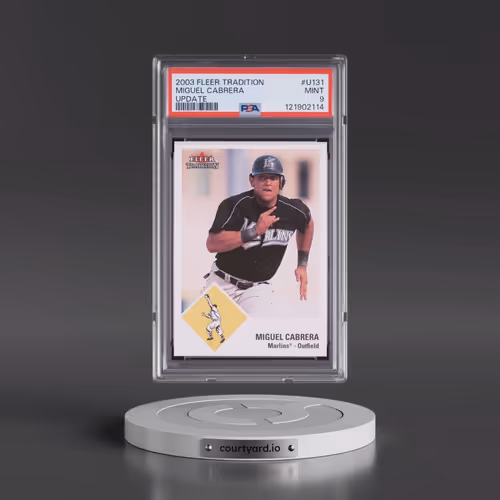 2003 Fleer Tradition Update #U131 Miguel Cabrera (PSA 9 MINT)