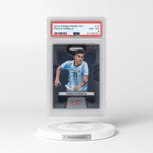 2018 Panini Prizm World Cup #10 Paulo Dybala (PSA 8 NM-MT)