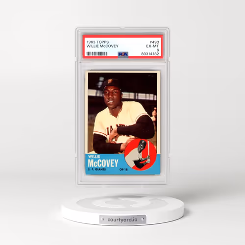1963 Topps #490 Willie McCovey (PSA 6 EX-MT)