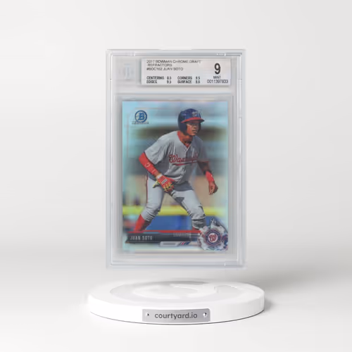 2017 Bowman Draft #BDC162 Juan Soto - Chrome-Refractor (BGS 9 MINT)