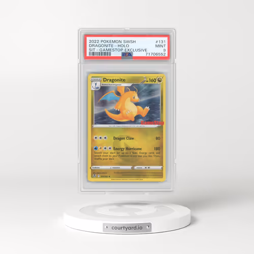 2022 Pokémon Sword & Shield Silver Tempest #131 Dragonite - Holo Gamestop Exclusive (PSA 9 MINT)
