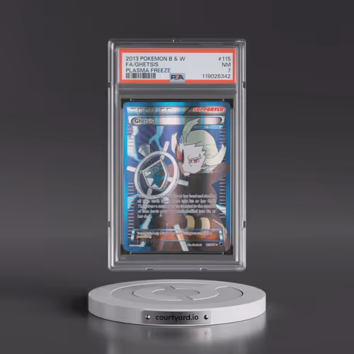 2013 Pokémon Black & White Plasma Freeze #115 Ghetsis - Full Art (PSA 7 NM)