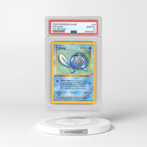 1999 Pokémon Game #59 Poliwag - 1st Edition (PSA 10 GEM MINT)