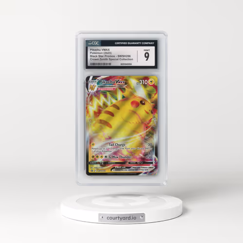 2017 Black Star Promos - Sword & Shield #SWSH286 Pikachu VMAX - Holo Crown Zenith Special Collection (CGC 9 MINT)