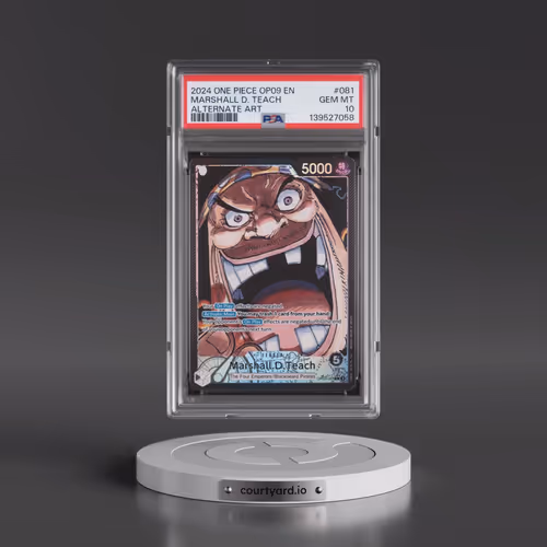 2024 One Piece OP09-Emperors in the New World #081 Marshall D. Teach - Alternate Art (PSA 10 GEM MIN