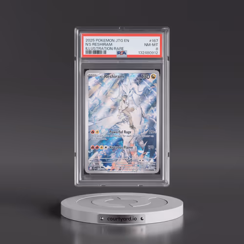 2025 Pokémon Jtg EN-Journey Together #167 N's Reshiram - Illustration Rare (PSA 8 NM-MT)