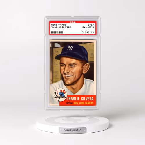 1953 Topps #242 Charlie Silvera (PSA 6 EX-MT)