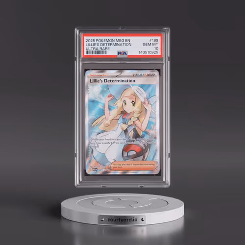 2025 Pokémon Meg EN-Mega Evolution #169 Lillie's Determination - Ultra Rare (PSA 10 GEM MINT)