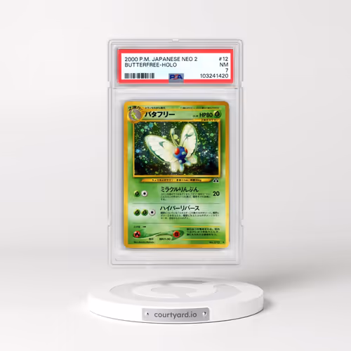 2000 Pokémon Neo 2 #12 Butterfree - Holo (PSA 7 NM)