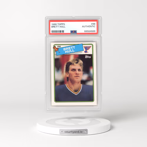 1988 Topps #66 Brett Hull (PSA auth)