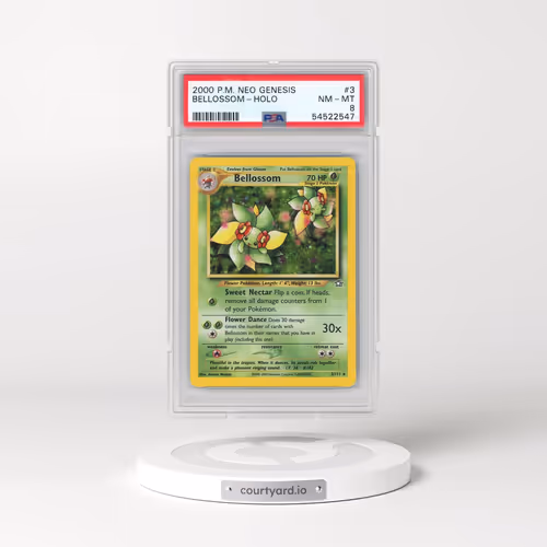 2000 Pokémon Neo Genesis #3 Bellossom - Holo (PSA 8 NM-MT)