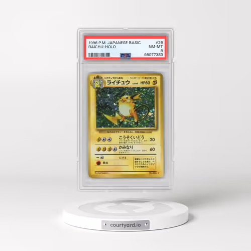 1996 Pokémon Basic #26 Raichu - Holo (PSA 8 NM-MT)