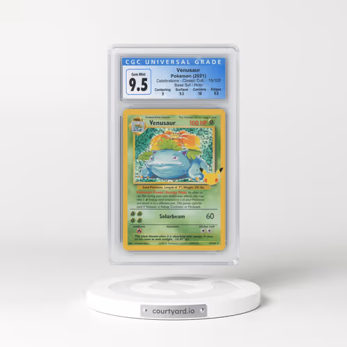 2021 Celebrations - Classic Collection #15/102 Venusaur - Base Set Holo (CGC 10 GEM MINT)