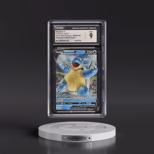 2017 Black Star Promos - Sword & Shield #SWSH101 Blastoise V - Holo Blastoise V Battle Deck (CGC 9 M