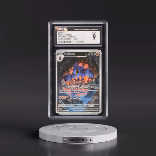 2025 Pokémon Wht EN-White Flare #128 Boldore - Illustration Rare (CGC 9 MINT)