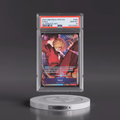 2024 One Piece OP09-Emperors in the New World #065 Sanji - Alternate Art (PSA 10 GEM MINT)