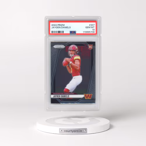 2024 Panini Prizm #347 Jayden Daniels (PSA 10 GEM MINT)