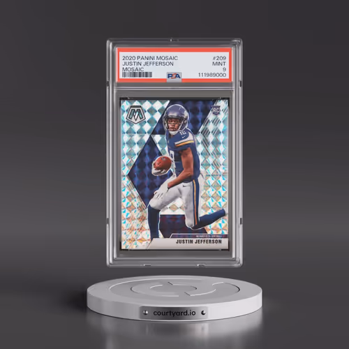 2020 Panini Mosaic #209 Justin Jefferson - Mosaic (PSA 9 MINT)