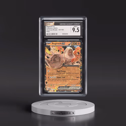 2025 Pokémon Dri EN-Destined Rivals #101 Regirock EX - Holo (CGC 9.5 MINT+)