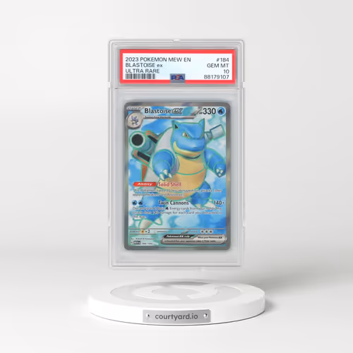 2023 Pokémon Mew EN-151 #184 Blastoise EX - Holo Ultra Rare (PSA 10 GEM MINT)