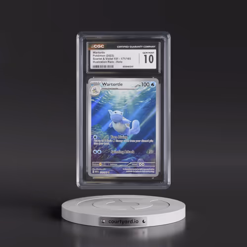 2023 Scarlet & Violet 151 - MEW EN #171/165 Wartortle - Illustration Rare Holo (CGC 10 GEM MINT)
