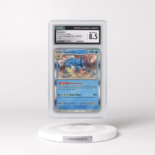 2023 Scarlet & Violet 151 - MEW EN #130/165 Gyarados - Holo (CGC 8.5 NM-MT+)