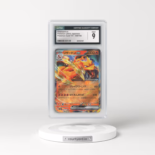 2023 Pokémon Card 151 #006/165 Charizard ex (CGC 9 MINT)